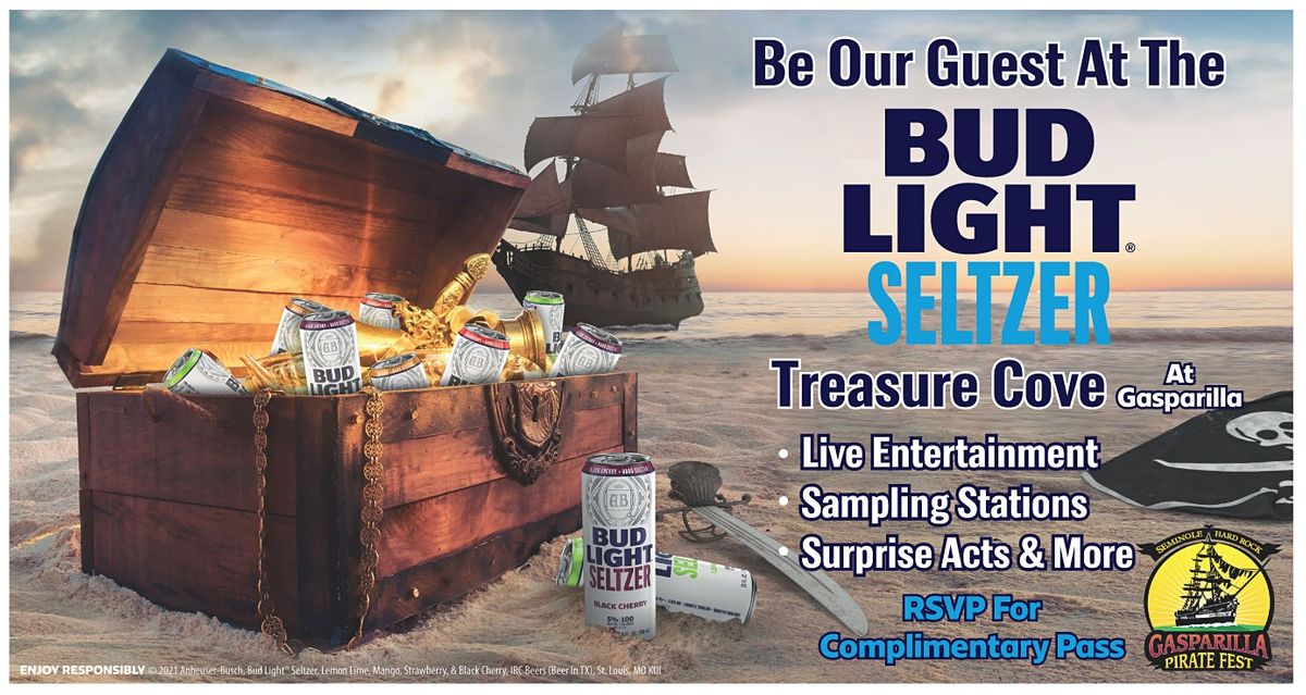 Bud Light Seltzer Treasure Cove at the Gasparilla Pirate Fest