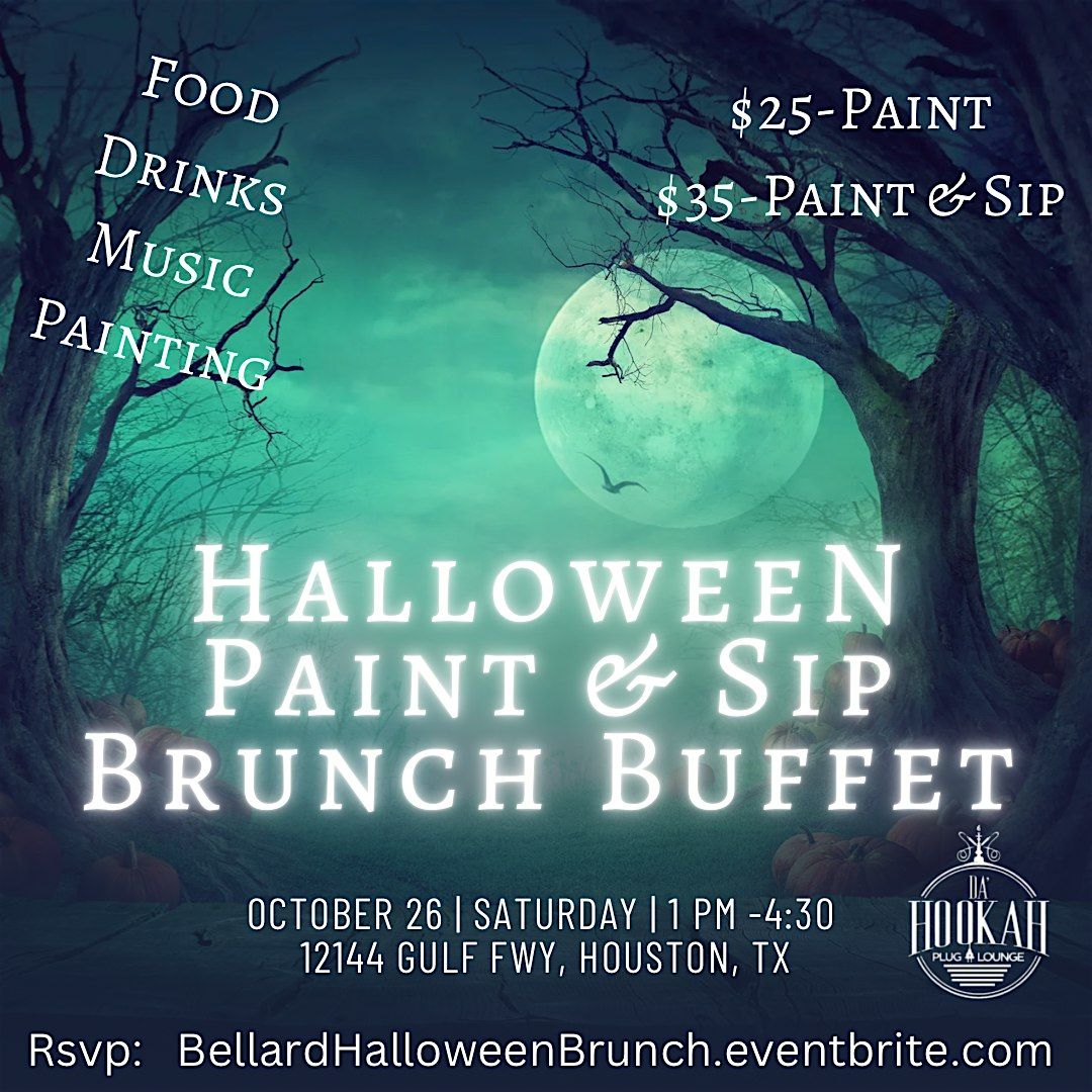 Halloween Paint & Sip Brunch Buffet