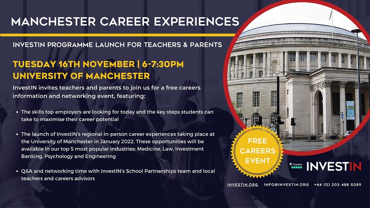 InvestIN: Launch of Manchester Career Experiences