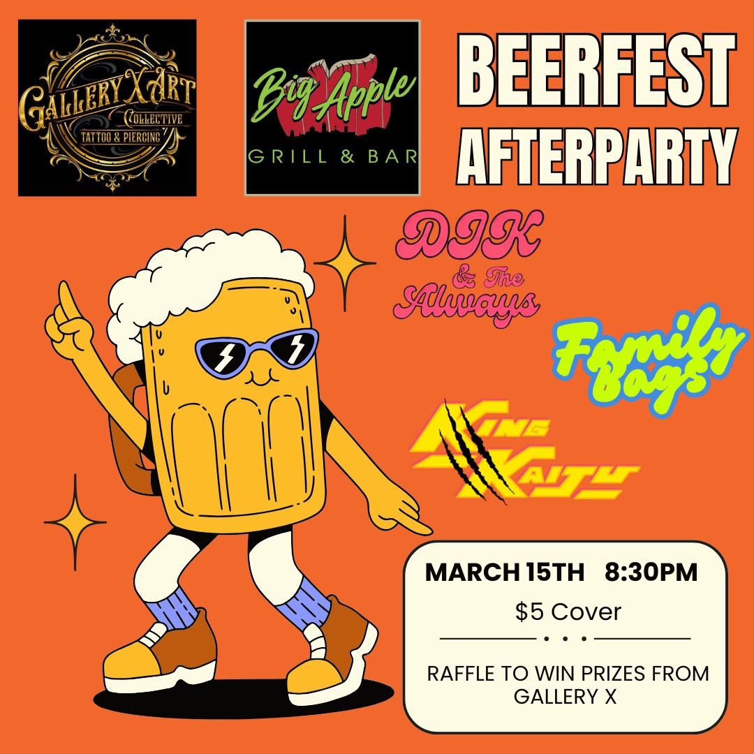 Gallery X Art Collective presents Beerfest After Party at Big Apple Grill 