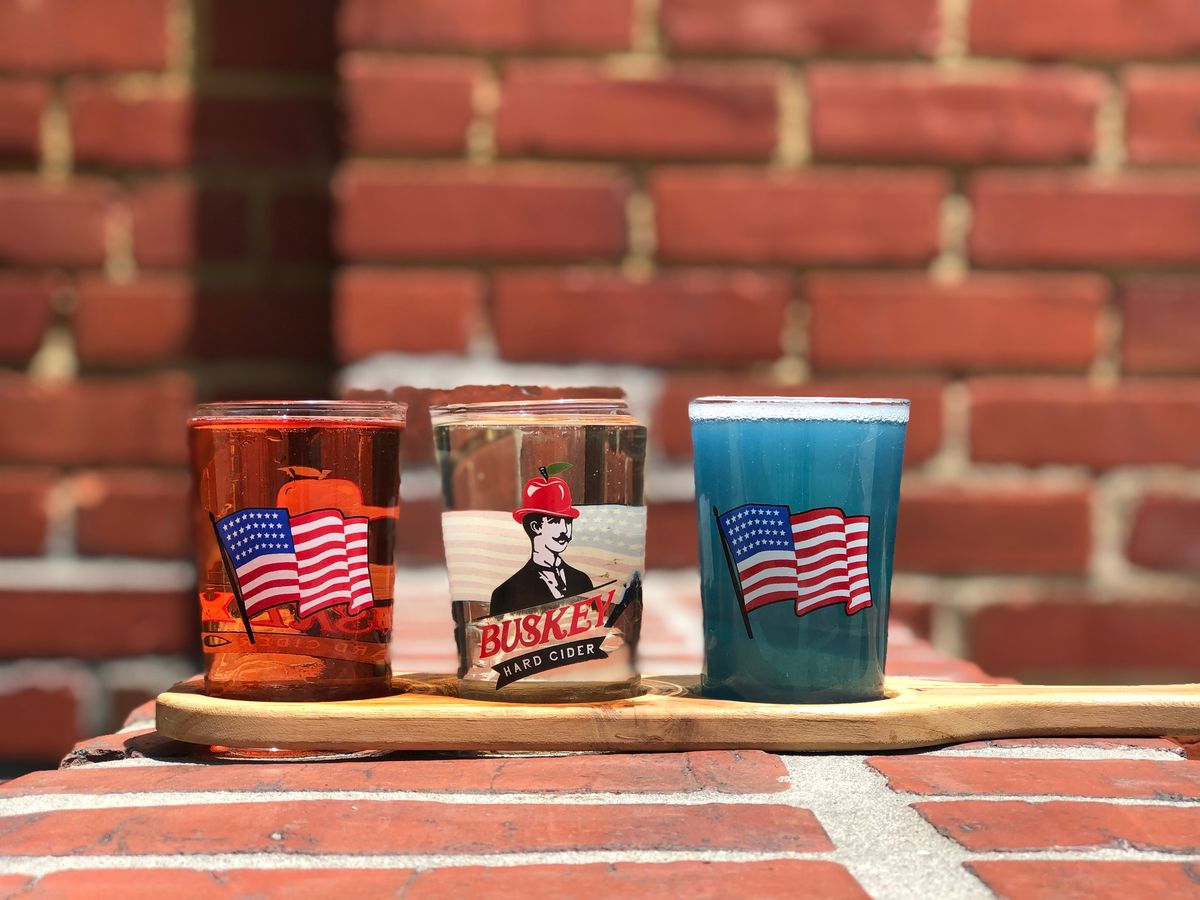Buskey Red, White, and Blue CIDERbration!