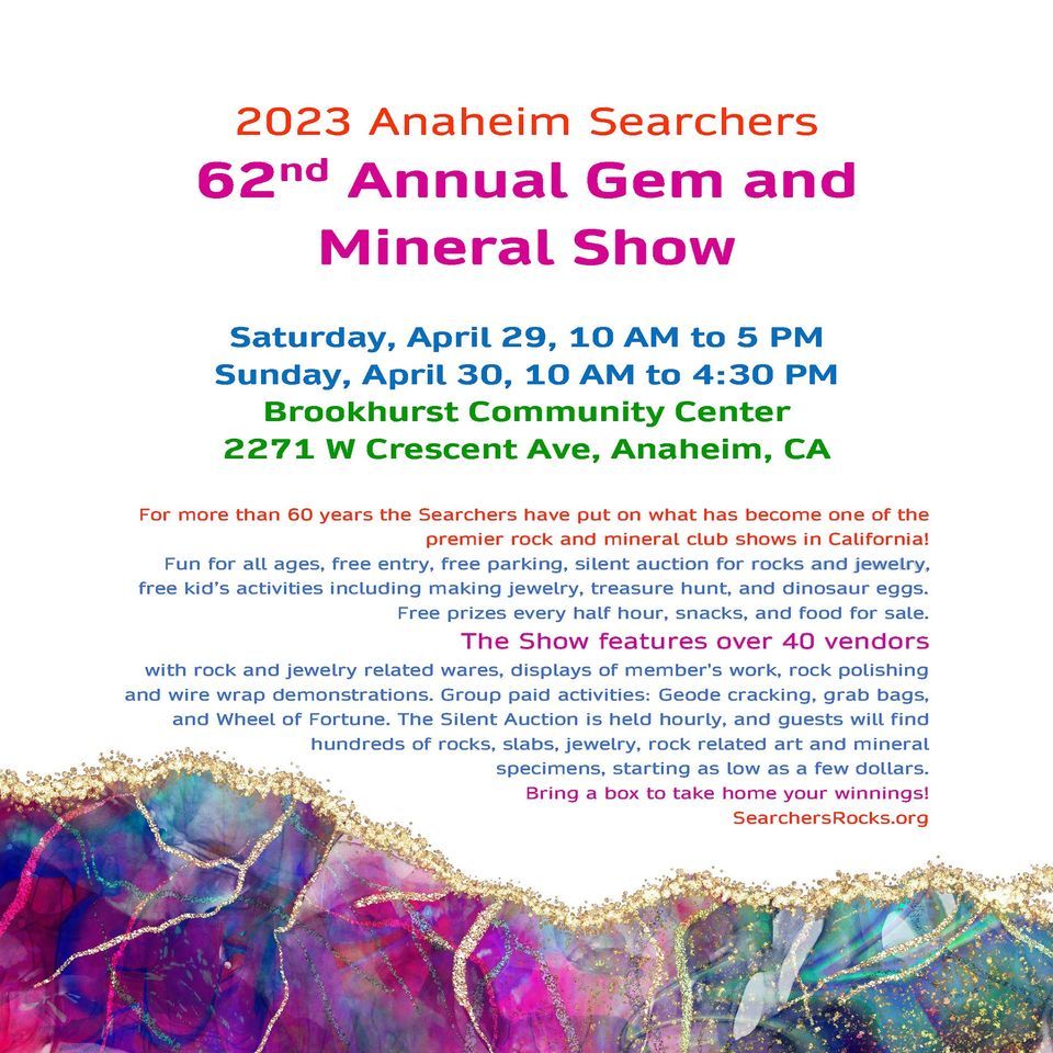 62nd Annual Gem and Mineral Show