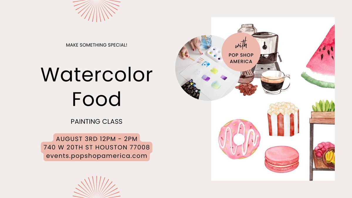 Watercolor Food Painting Class