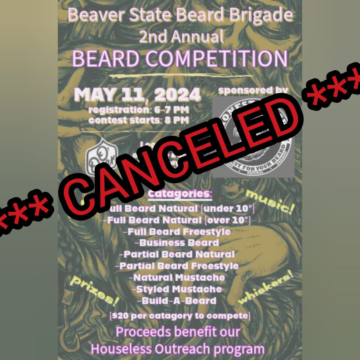 Beaver State Beard Brigade's 2nd annual Beard Competition