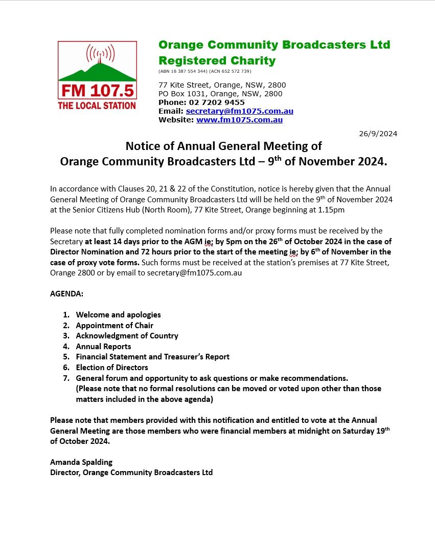 Annual General Meeting