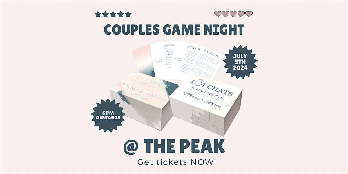 Marriage Pinnacle Presents: Couples Game Night @ The Peak!