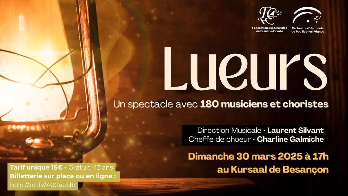 \ud83d\udcab Lueurs \ud83c\udf1f  au Kursaal - un spectacle avec 180 musiciens & choristes 