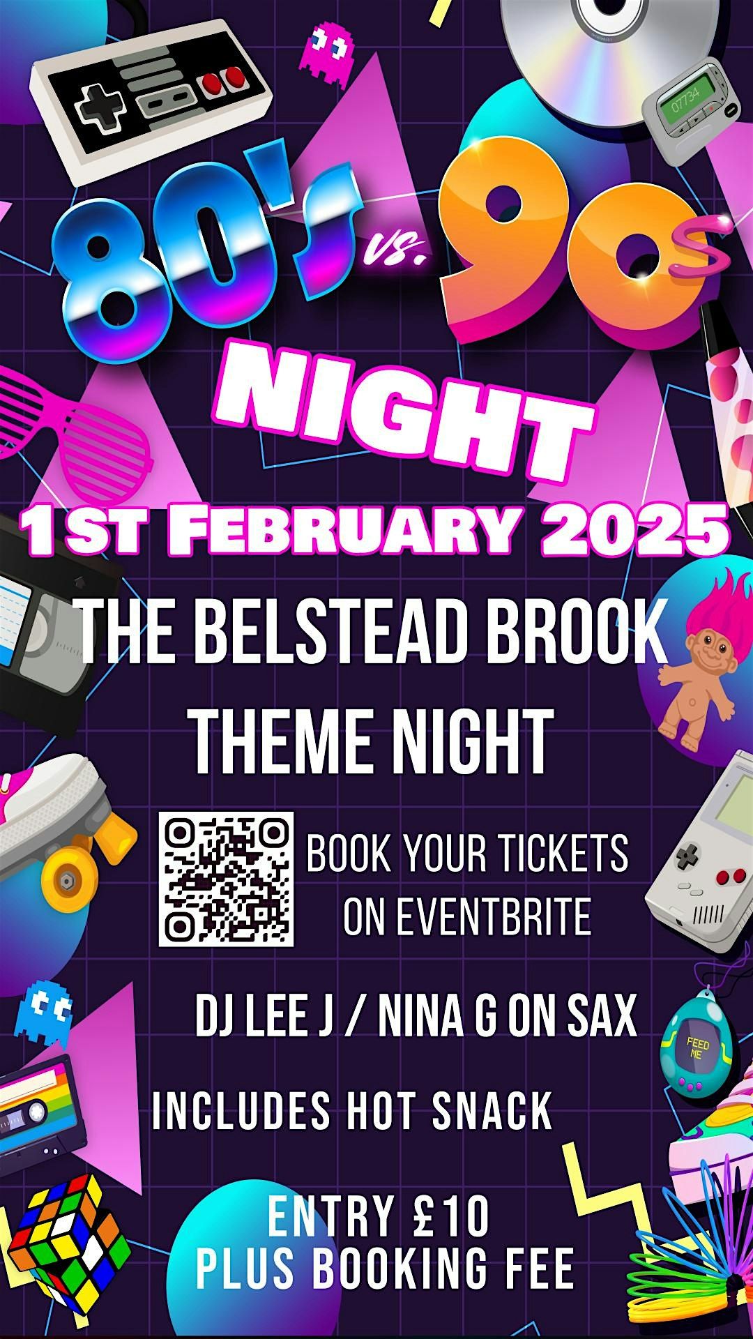 Belstead Brook 80s Vs 90s Night 1st February 2025 Ipswich