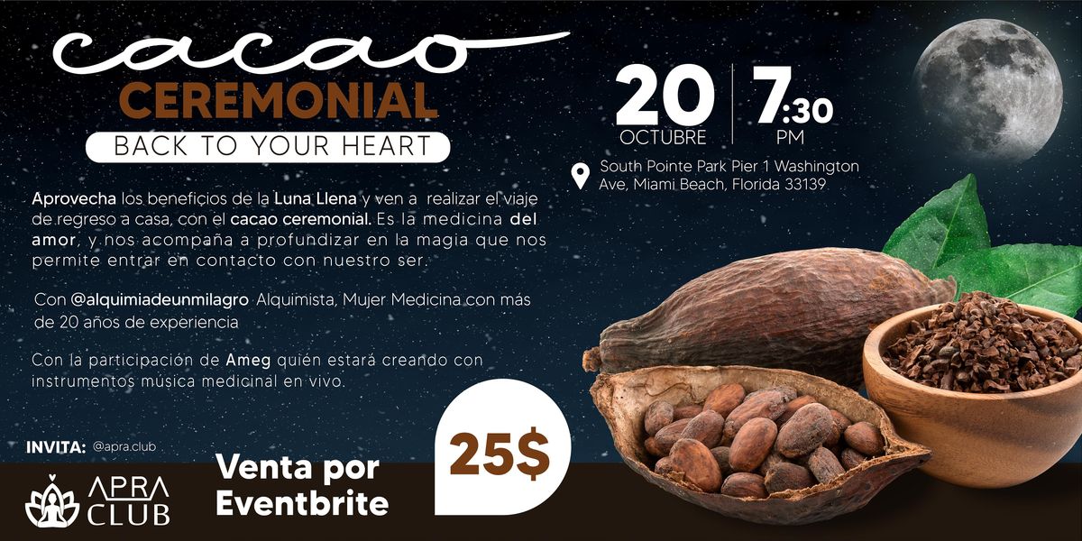 Ceremonia de Cacao de Luna Llena