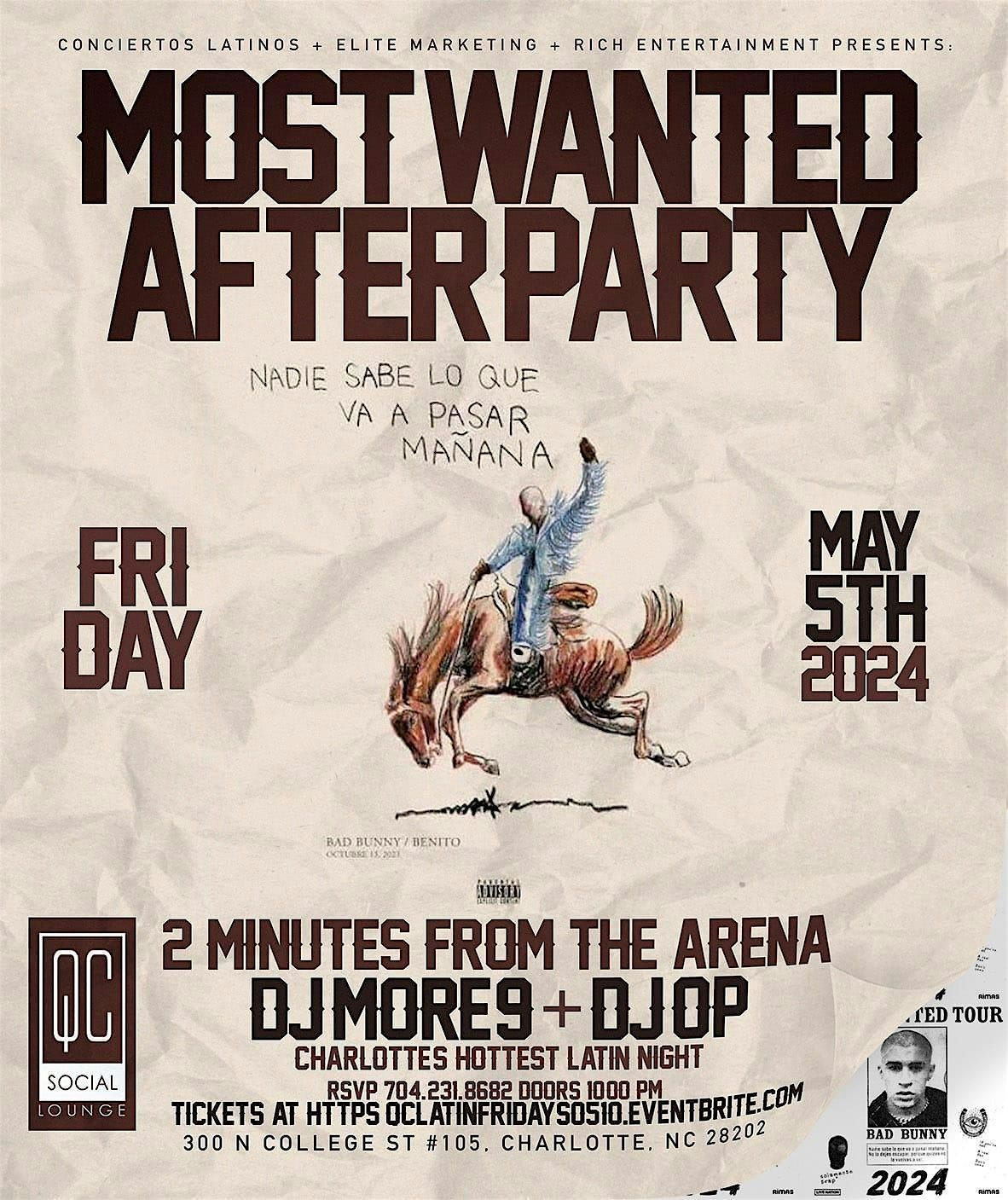 THE MOST WANTED AFTER PARTY at QC SOCIAL\u203c\ufe0f