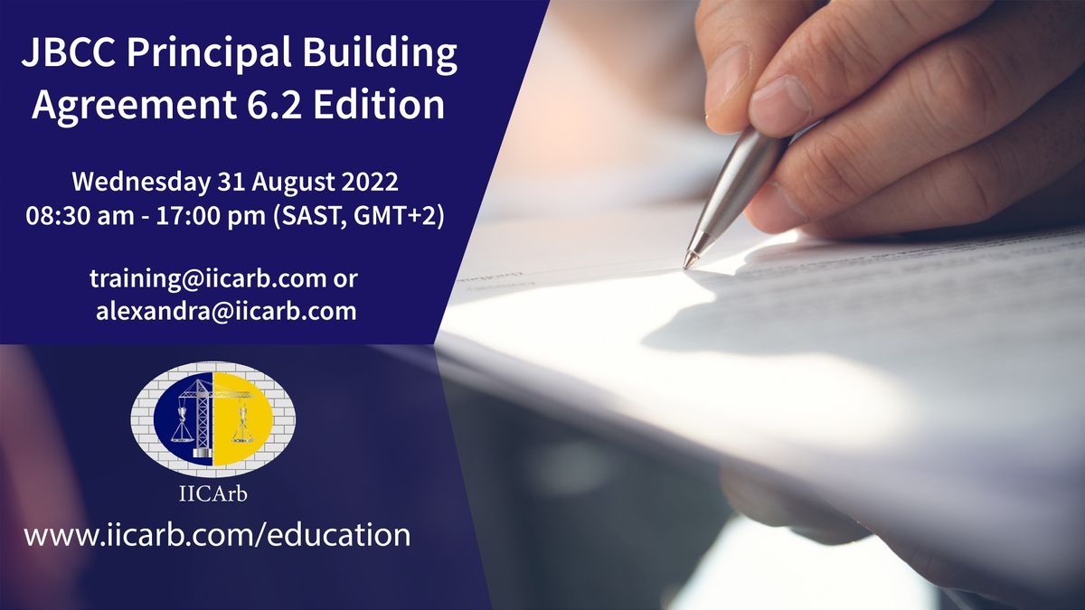 JBCC Principal Building Agreement 6.2 Edition, Online, 31 August 2022