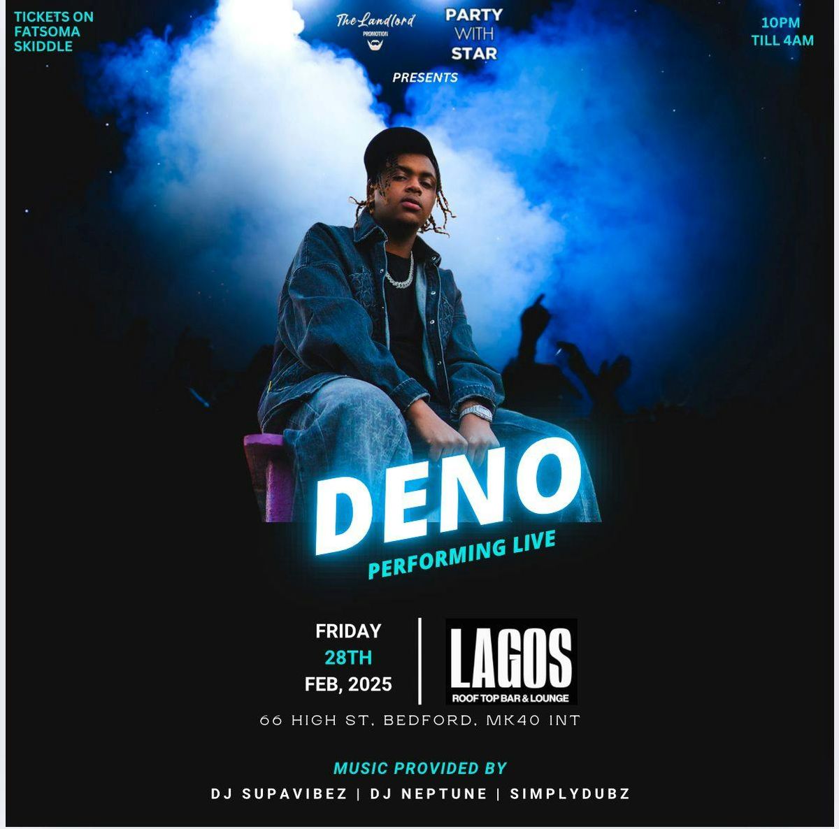 BEDFORD: London rapper Deno performing live at our winter jam litness