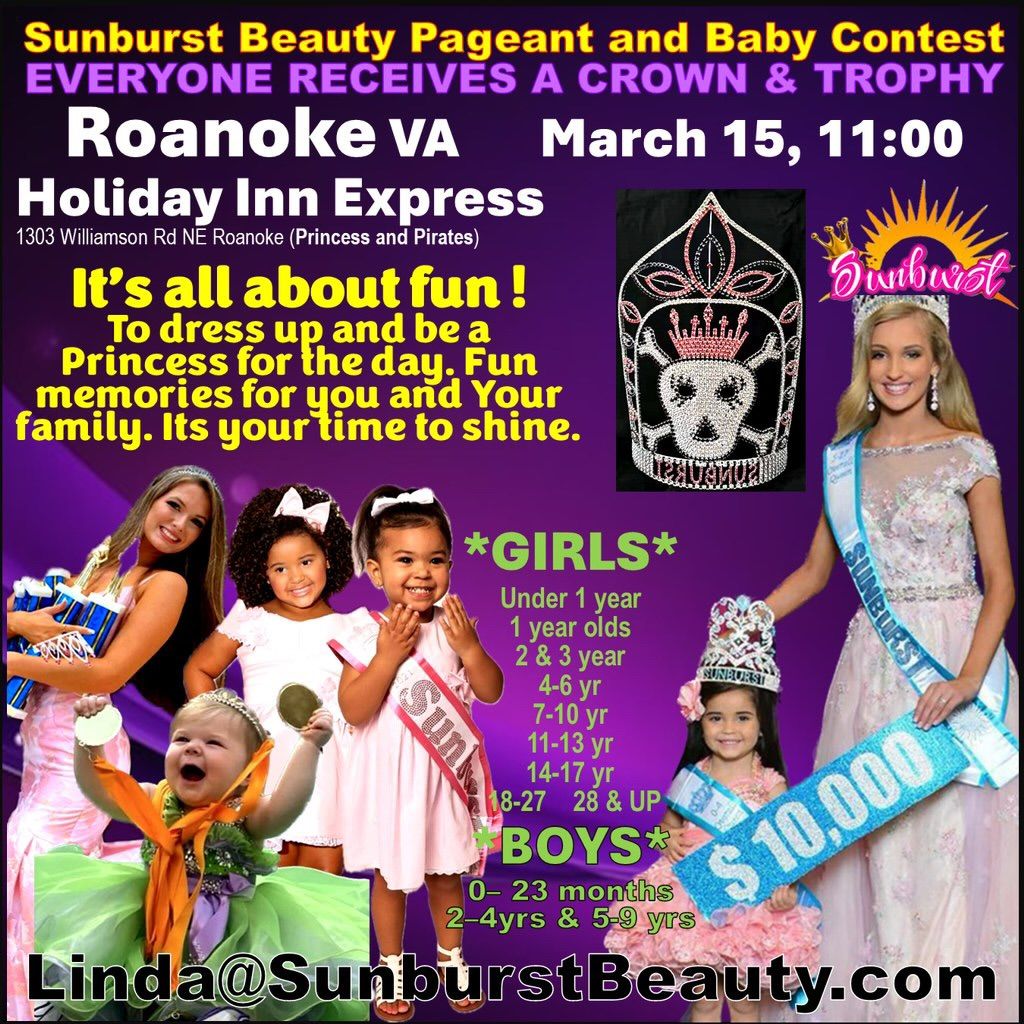 Virginia Sunburst Princess and Pirate Preliminary Pageant