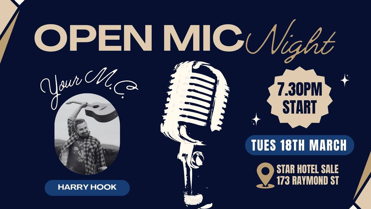 Open Mic Night at The Star! Hosted by Harry Hook