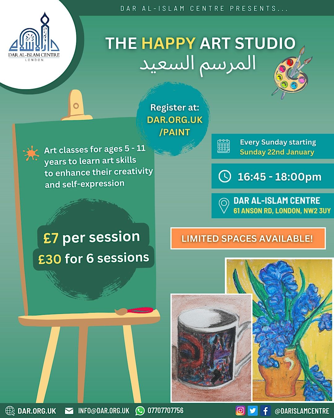 The Happy Art Studio Art Classes for 5 -11 year olds