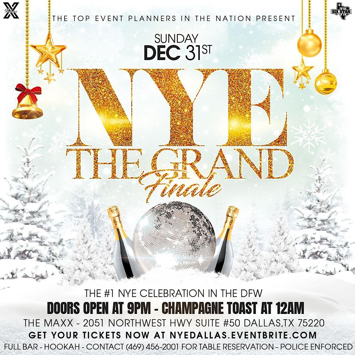 NYE 2024 The Grand Finale (DFW New Years Eve Celebration), The Maxx