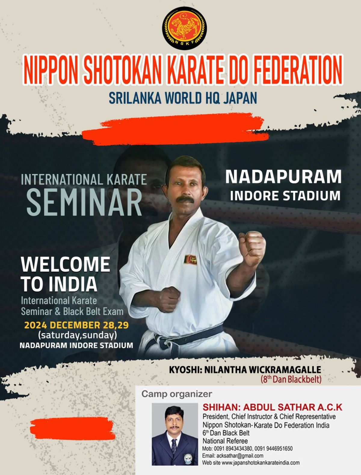 Nippon Shotokan Karate-Do Federation International Karate Seminar & Black Belt Exam