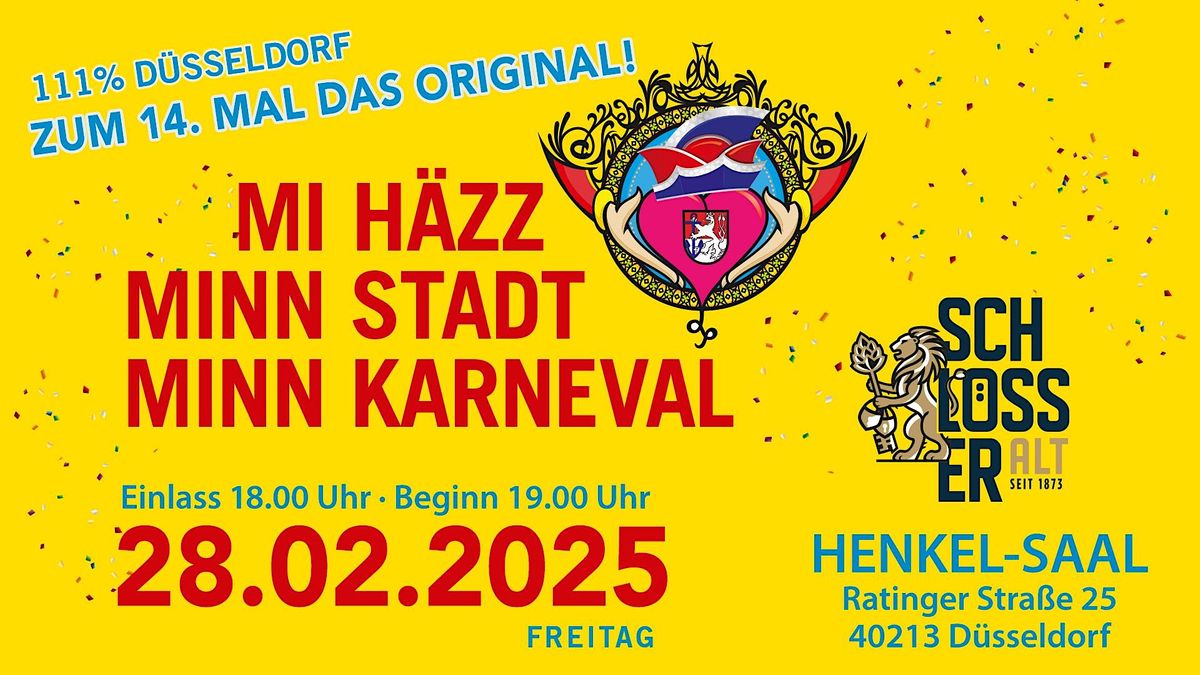 Mi H\u00e4zz Minn Stadt Minn Karneval 111 % D\u00fcsseldorf