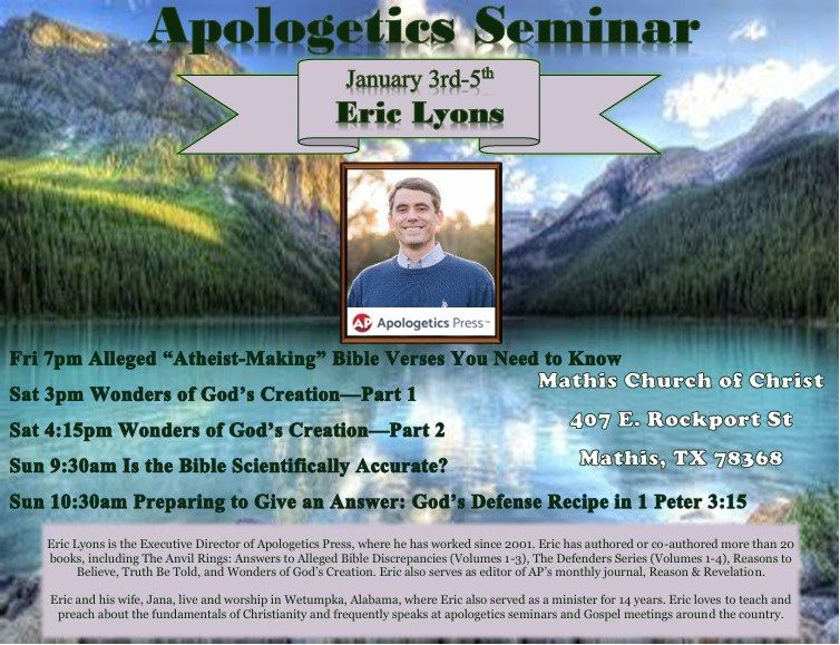 Apologetics Seminar