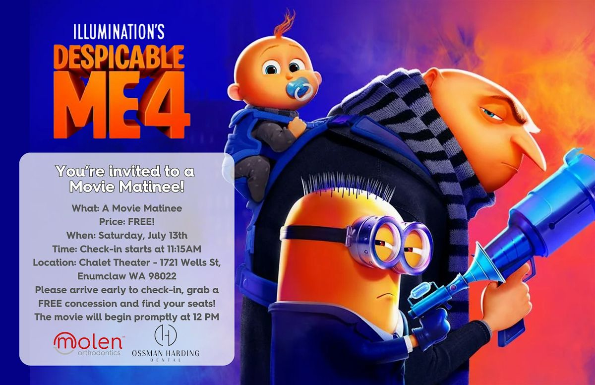 FREE Movie Matinee: Despicable Me 4!