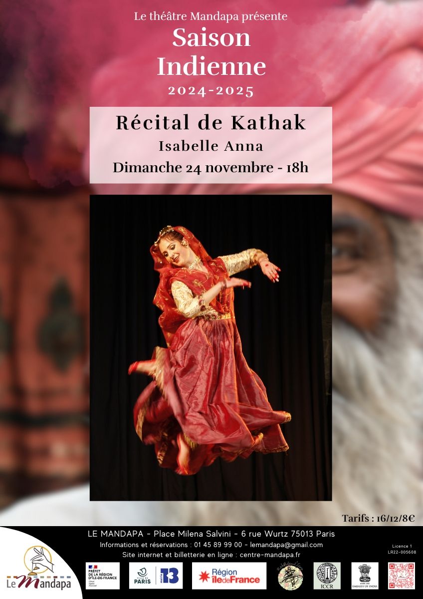 R\u00e9cital de Kathak - Danse indienne - Isabelle Anna