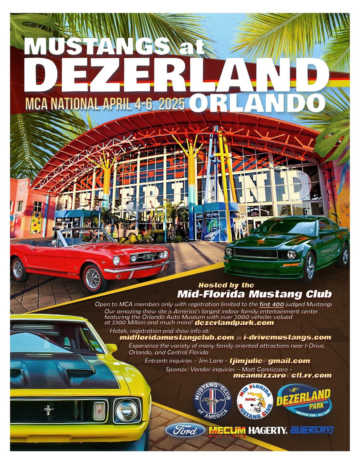 Mustangs at Dezerland Orlando