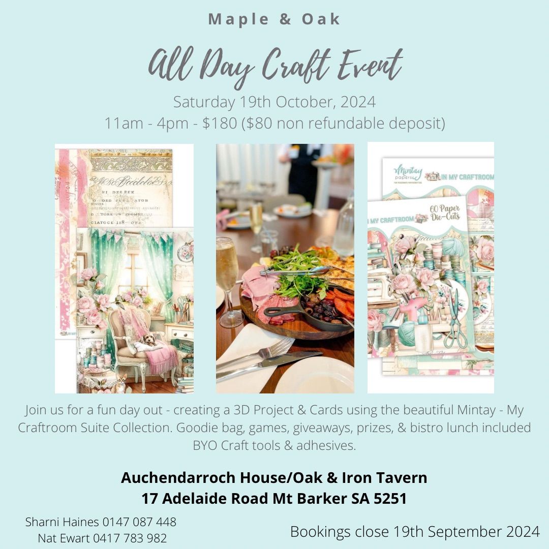 All Day Craft Event- Mintay\u2019s My Craftroom