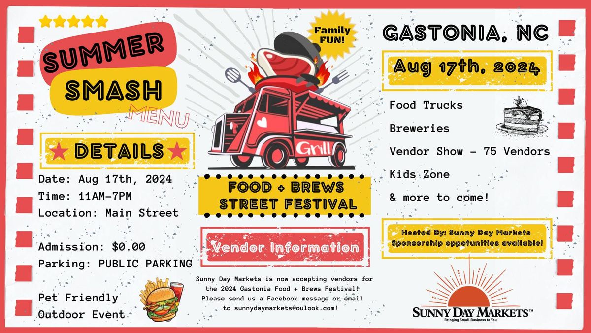Gastonia Food + Brews Street Festival
