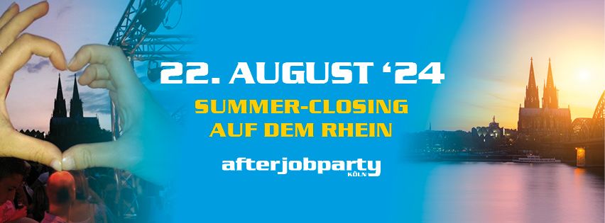 AfterJob Summer-Closing auf dem Rhein