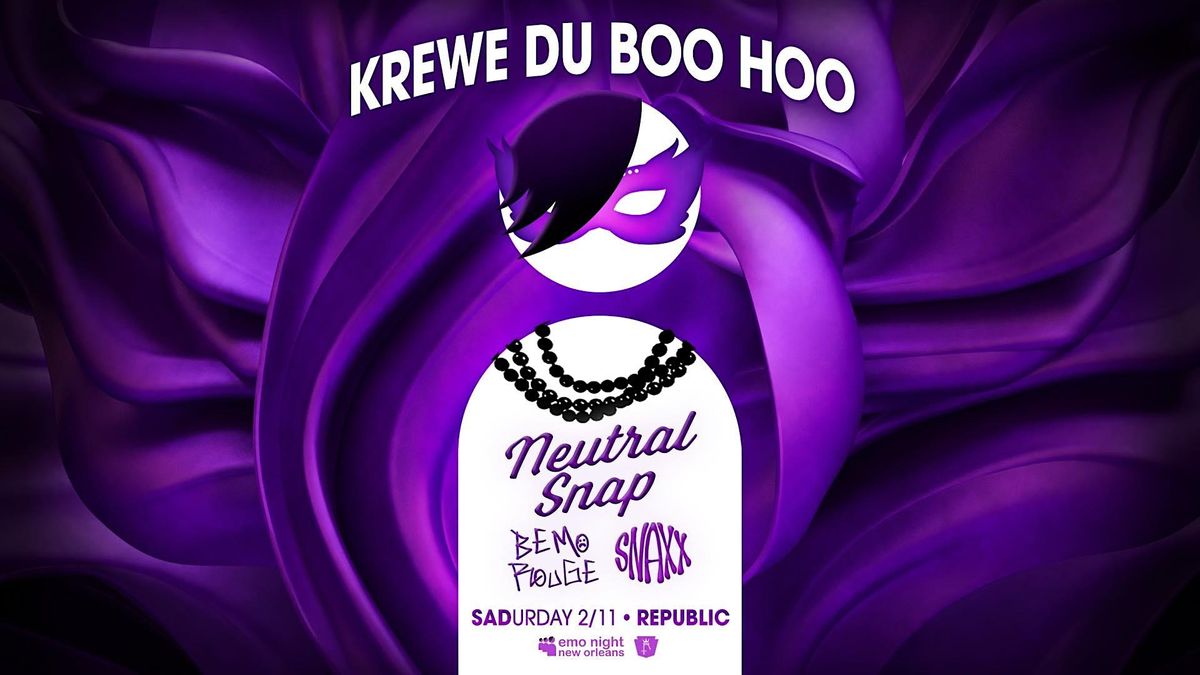 Emo Night Krewe Du Boo Hoo, Republic NOLA, New Orleans, 11 February to