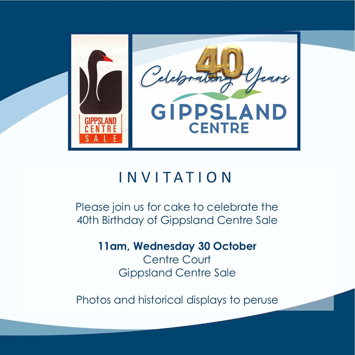 Gippsland Centre's 40th Anniversary Celebration