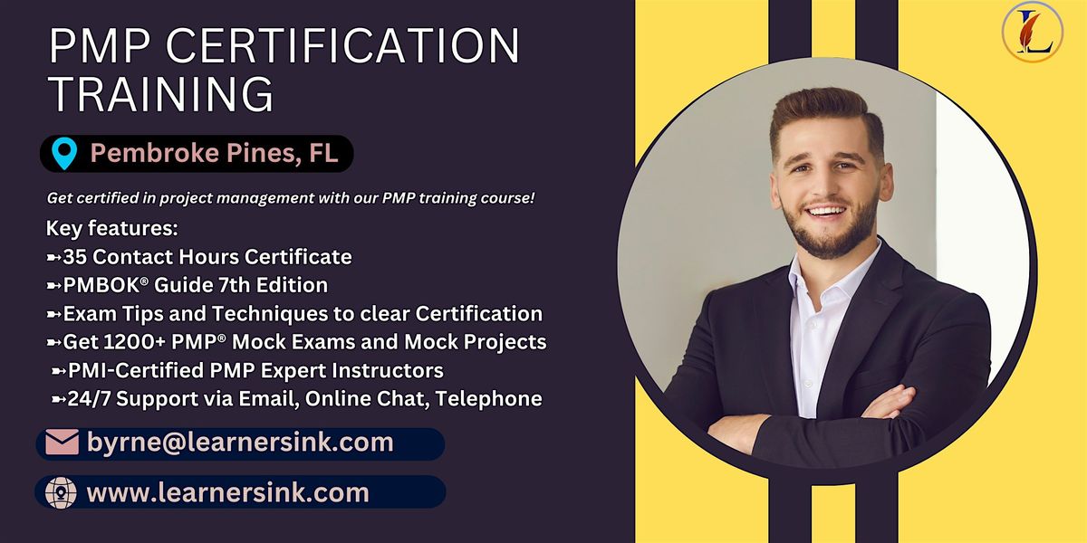 Confirmed 4 Day PMP Bootcamp In Pembroke Pines, FL