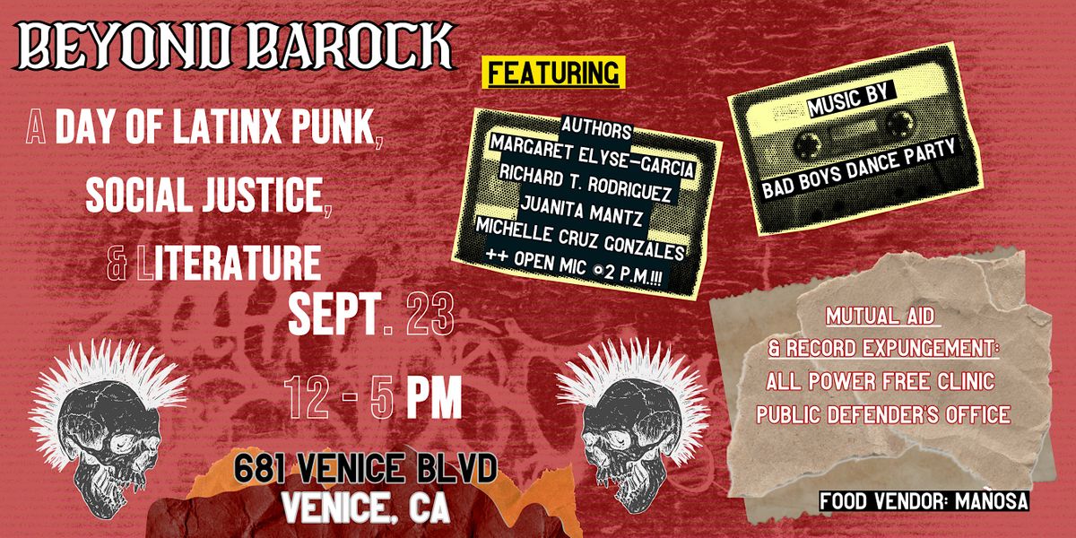 Beyond Barock: A Day of Latinx Punk, Social Justice, & Literature