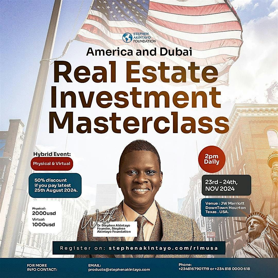 America and Dubai Real Estate Investment Master Class