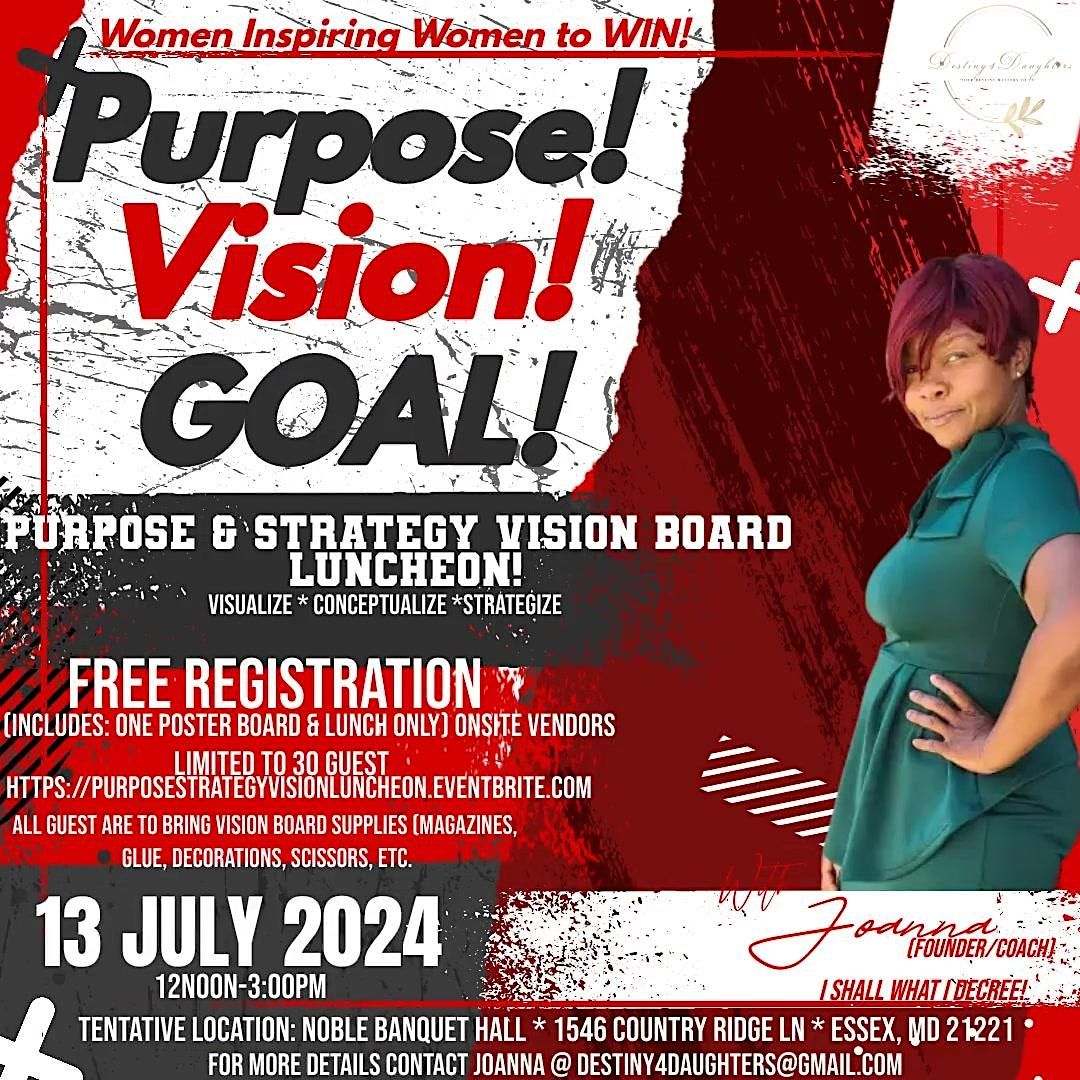 FREE: Purpose & Strategy Vision Board Luncheon