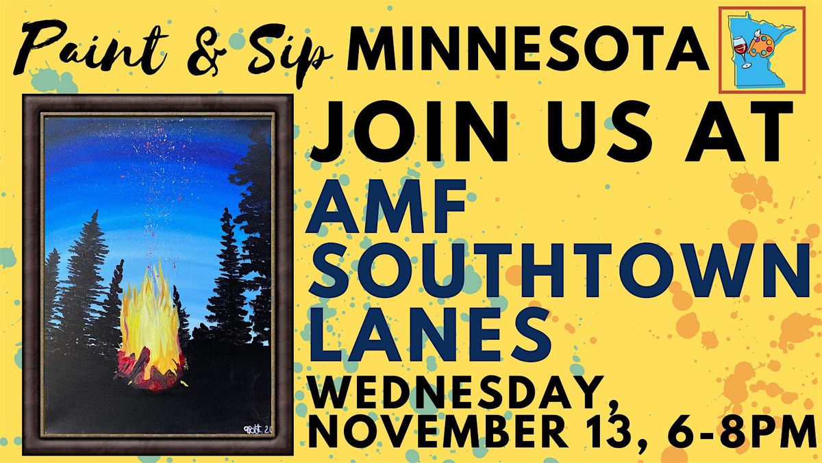 November 13 Paint & Sip at AMF Southtown Lanes