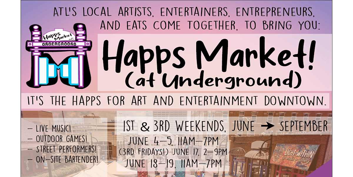 SEEKING VENDORS for Happs Market at Underground!