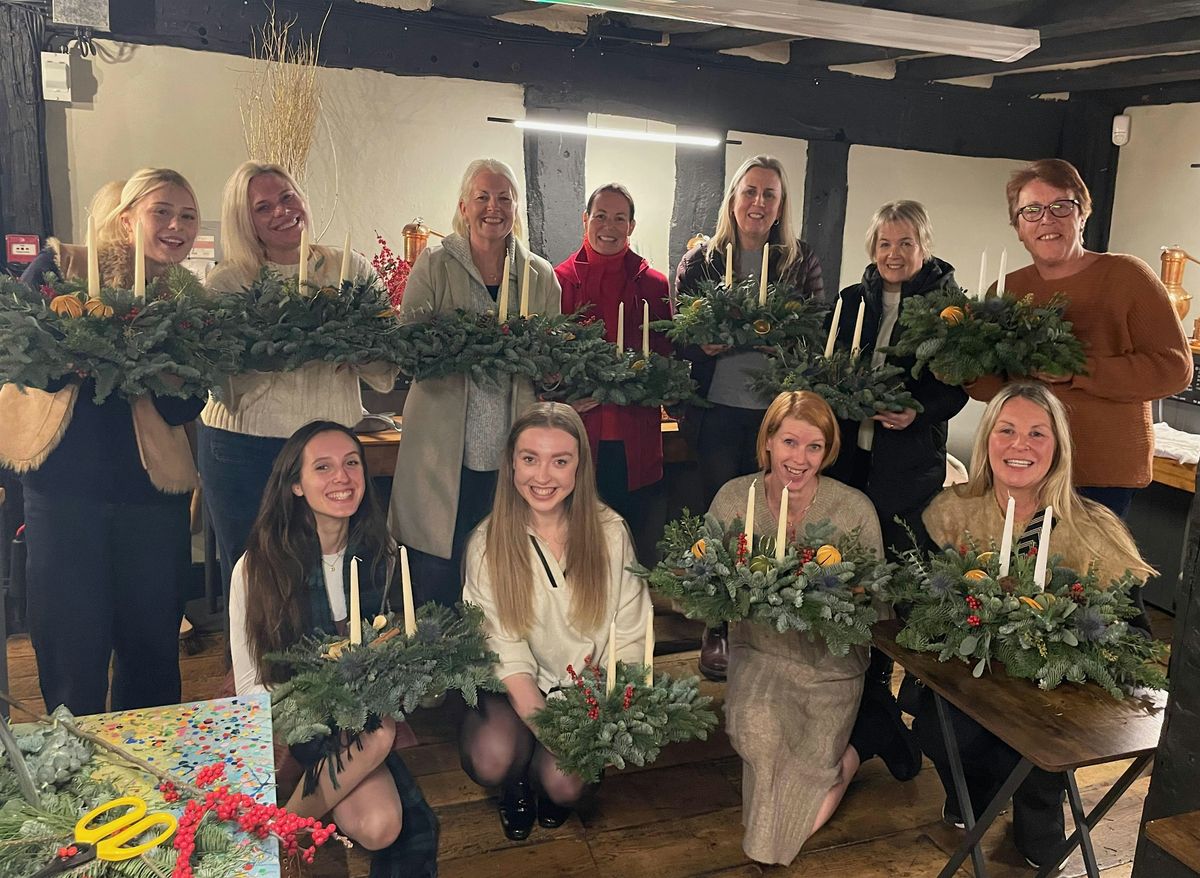 Christmas Table Decoration Workshop with the Shakespeare Distillery