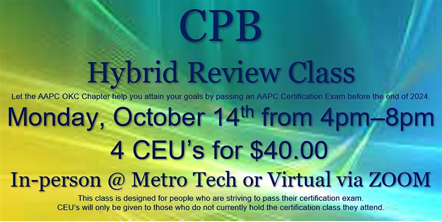 CPB Review Class