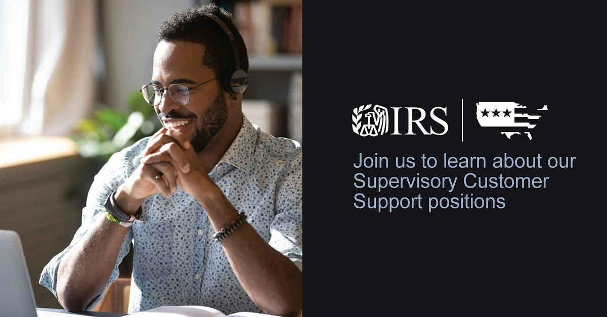 IRS Virtual Information Session about Supervisory positions