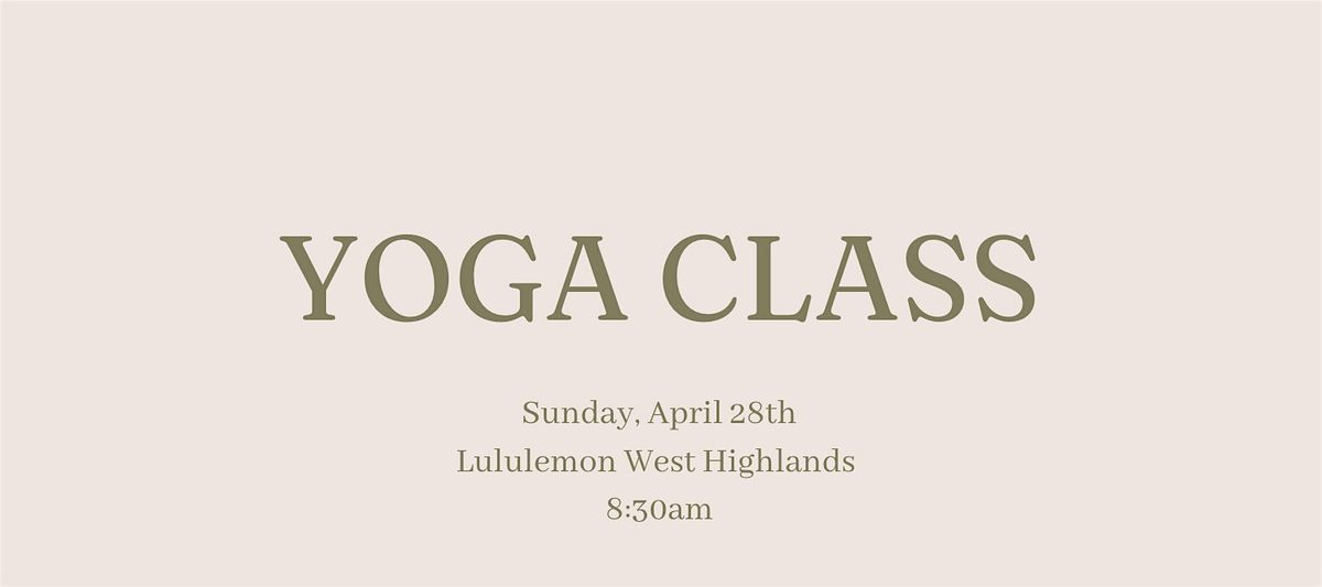 Free Yoga Class at Lululemon