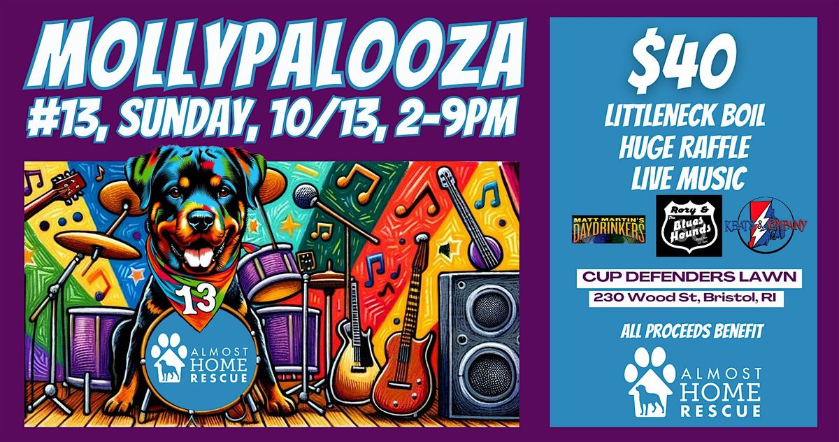 Mollypalooza 13 - A Bash To Raise Money for Almost Home Rescue