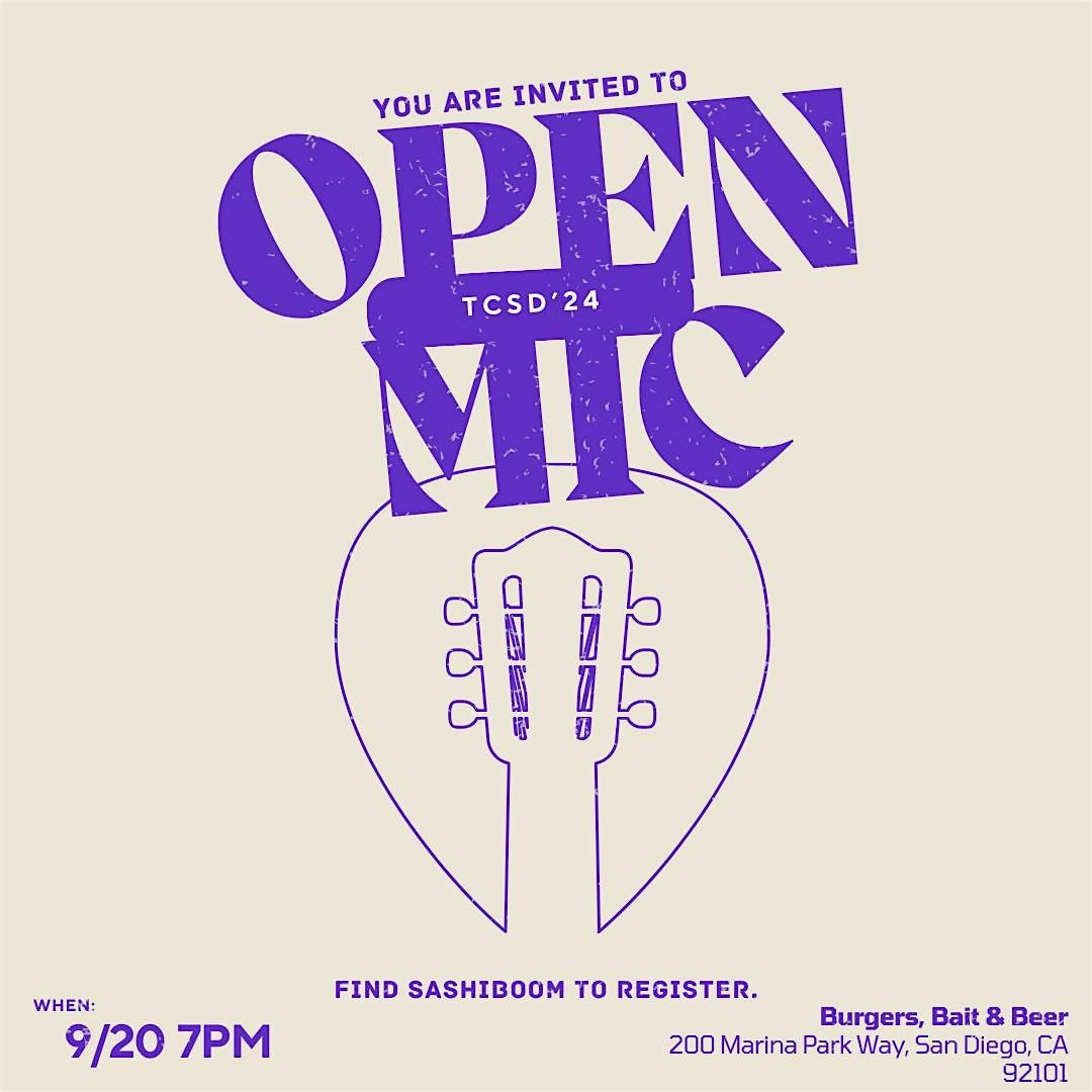 TCSD24 Open Mic Night