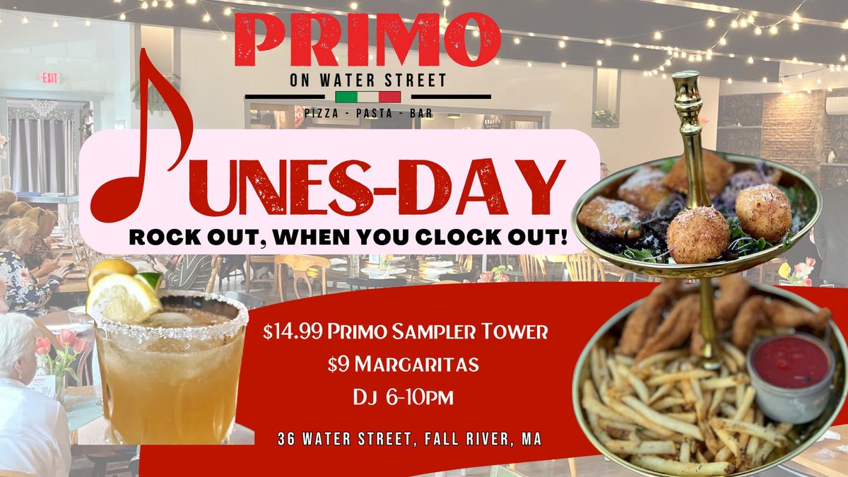 Every Tuesday becomes Tunes-day! Music, Marinara, Margaritas