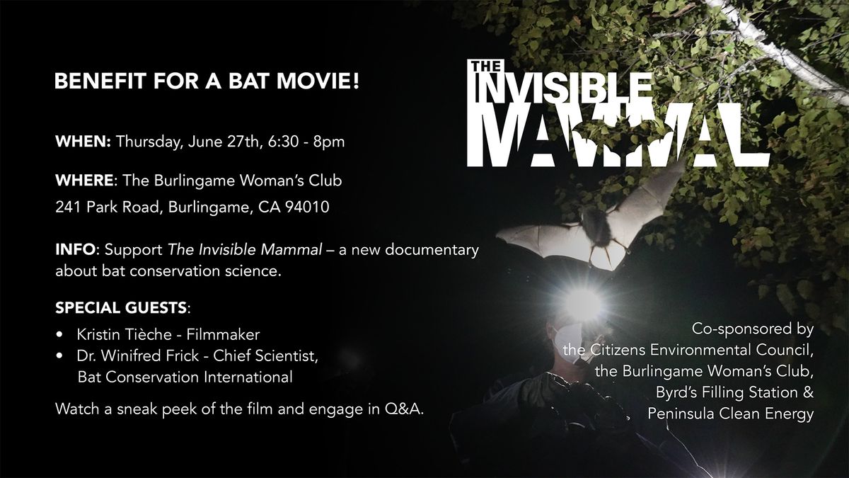 Benefit for a Bat Movie - Fundraiser for The Invisible Mammal