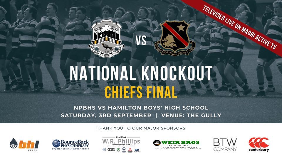 1st XV v Hamilton Boys' High School 1st XV (Chiefs Final)