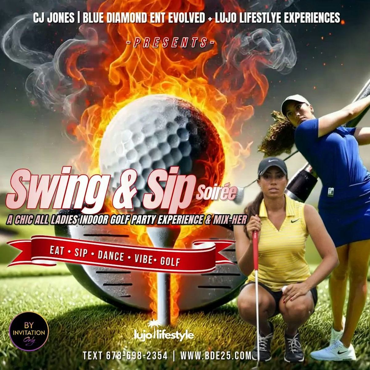 SWING & SIP SOIR\u00c9E - A Chic All Ladies Indoor Golf Party Experience & Mix-Her