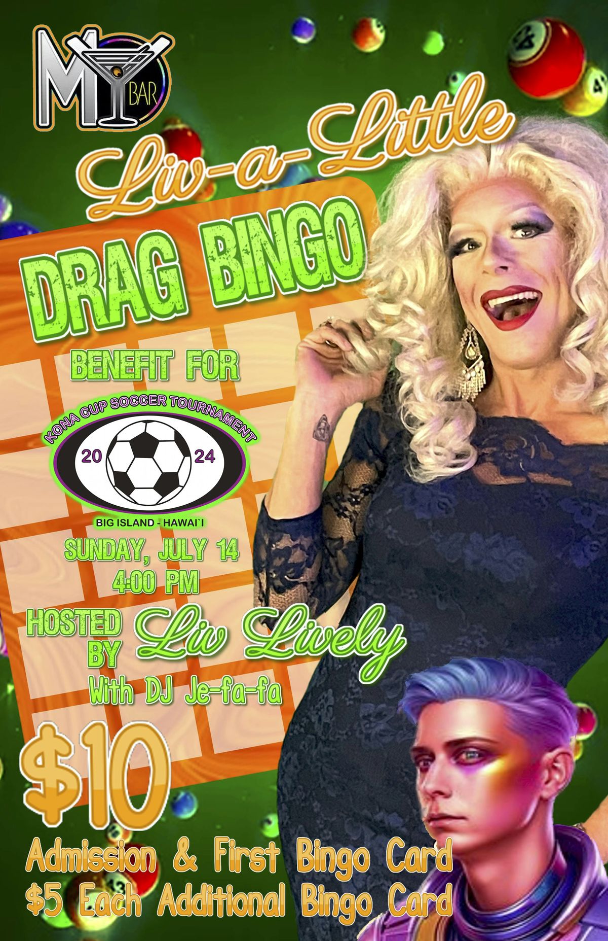 JULY DRAG BINGO, supporting local non-protfits EVERY month!