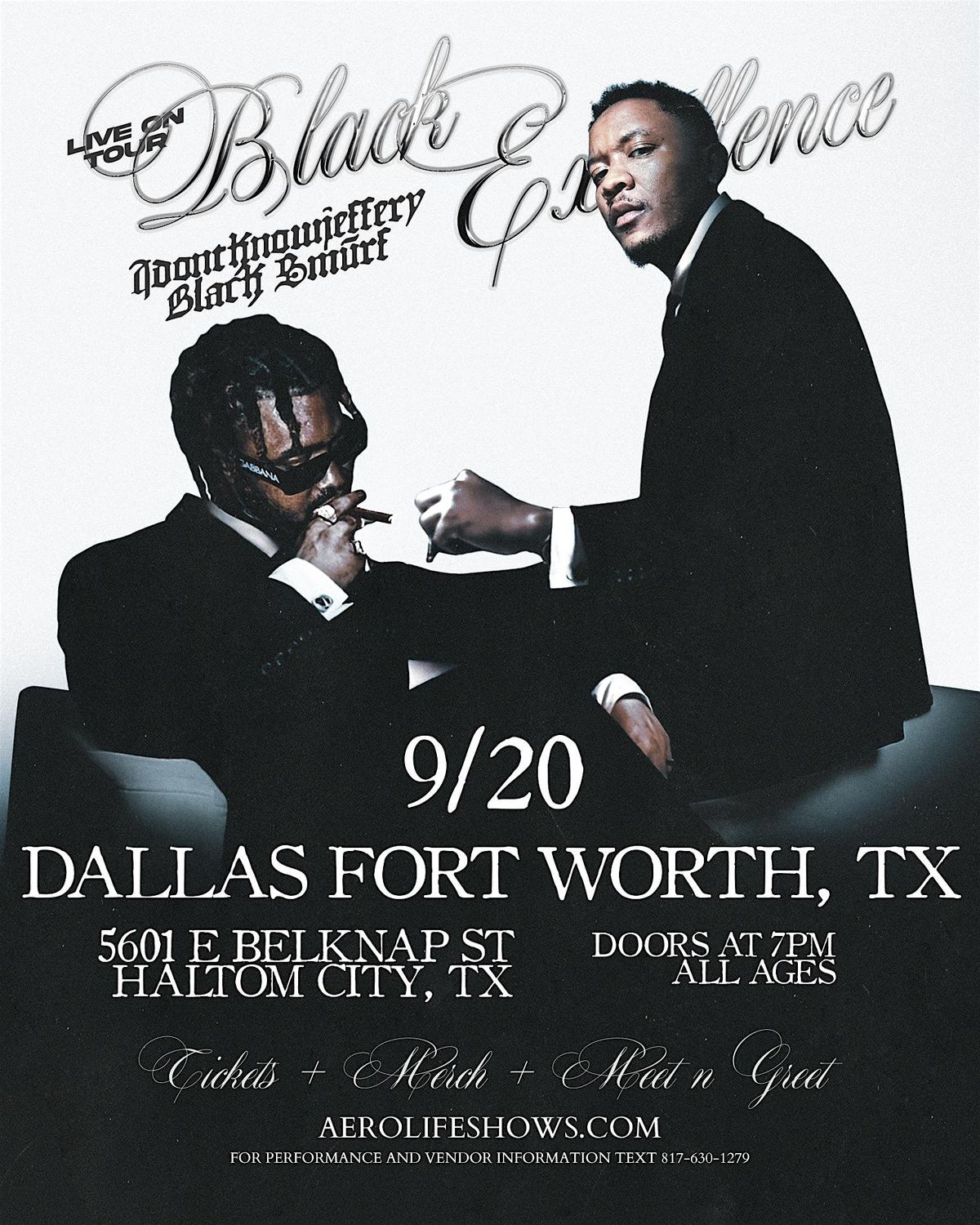 SEP 20th: IDONTKNOWJEFFERY & Black Smurf Live in Dallas\/Fort Worth, TX