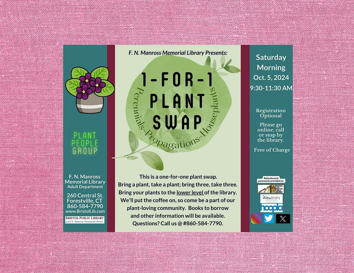 One-For-One Plant Swap: Drop-In!